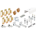 Prime-Line Bi-Fold Closet Track Kit, 72 in. Length, Steel Track, White (1 kit) 161797-1